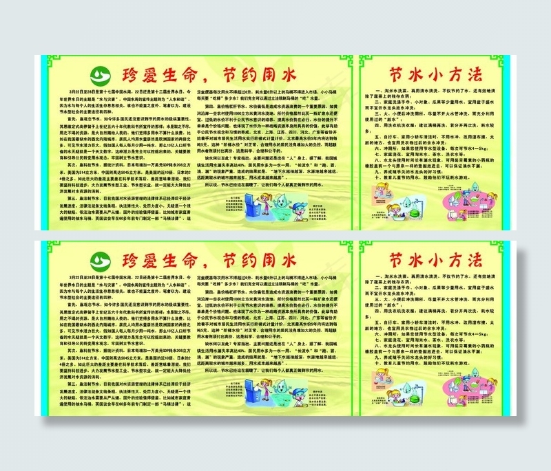 珍爱生命 节约用水图片