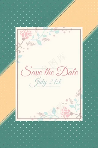 花纹背景卡片模板下载