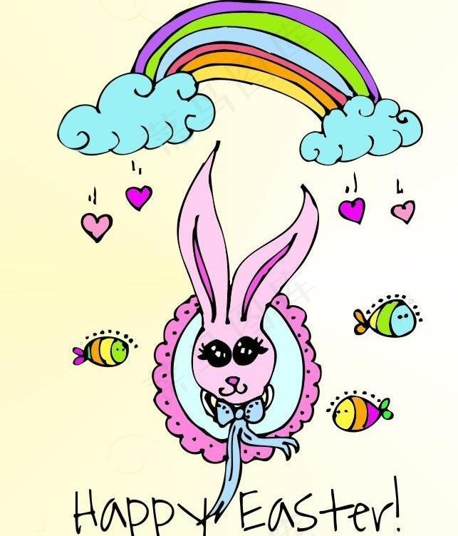 卡通可爱兔子图片