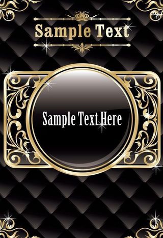 黑色背景 金色花纹 底纹图片