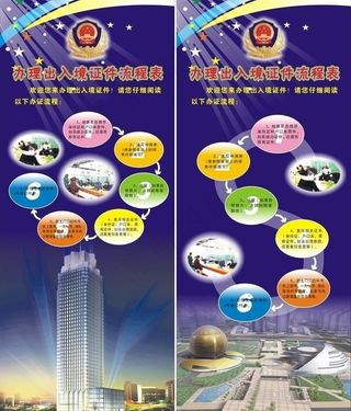 易拉宝 钱江新城 夜景 s形 圆形...