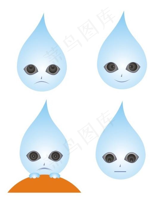 矢量水滴图片cdr矢量模版下载