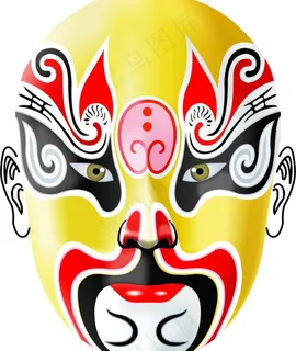 脸谱矢量图图片