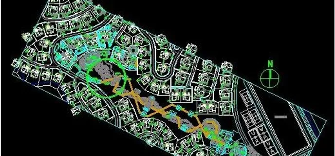 某别墅小区景观规划图纸 某别墅小区景观规划图纸