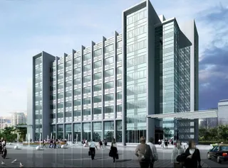 时尚风格高层建筑3D立体模型图