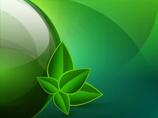 绿色抽象背景矢量图