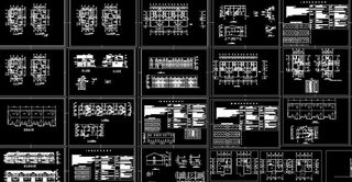 多层别墅户型建施图