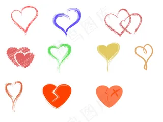 多款心形素材