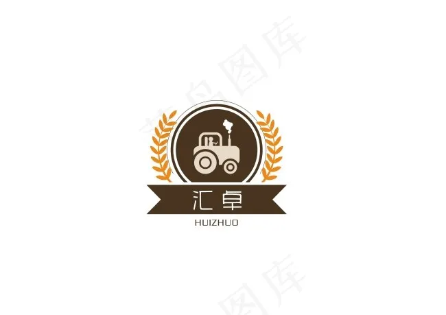 农业商标金黄色设计风格(297X210)cdr矢量模版下载