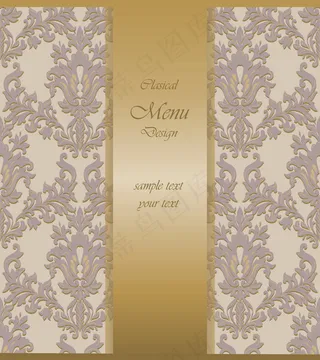 欧式彩色花纹背景