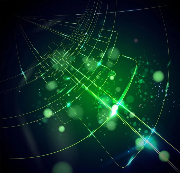 绿色科技ai矢量模版下载