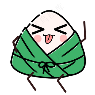 端午节习俗物件小萌物粽子开心端午节习俗物件小萌物粽子开心,免抠元素