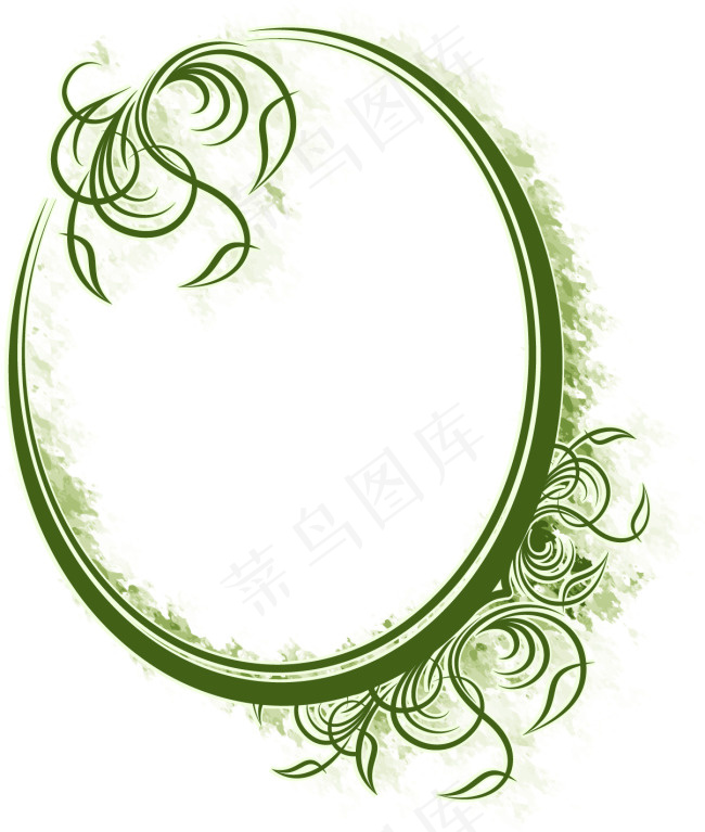 椭圆藤蔓画框