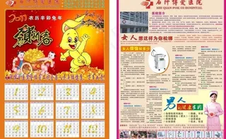 2011兔年挂历图片