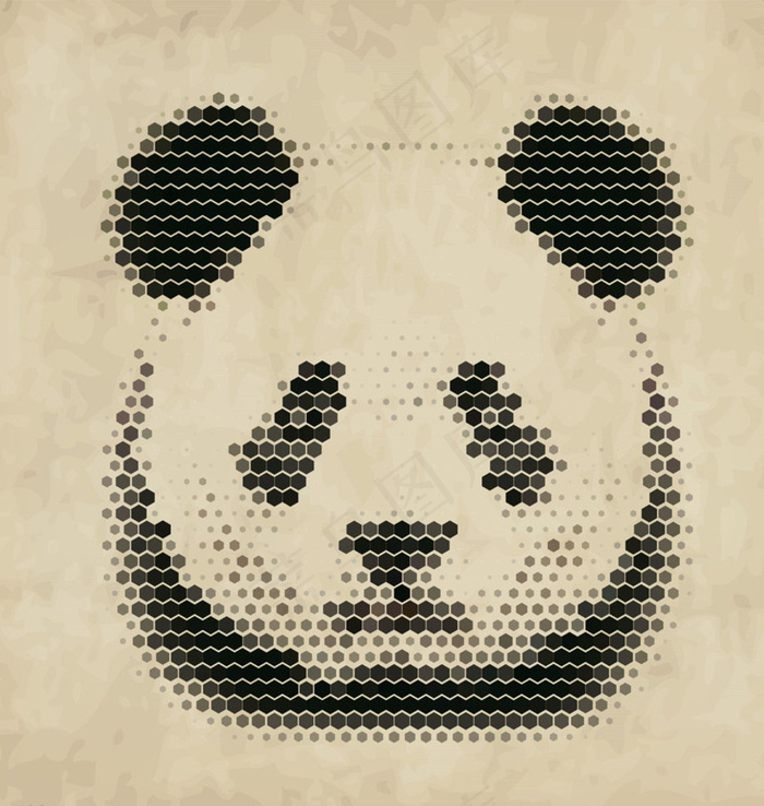 动物头像 熊猫图片eps,ai矢量模版下载