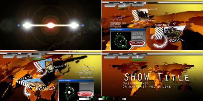 环球新闻报道AE模板