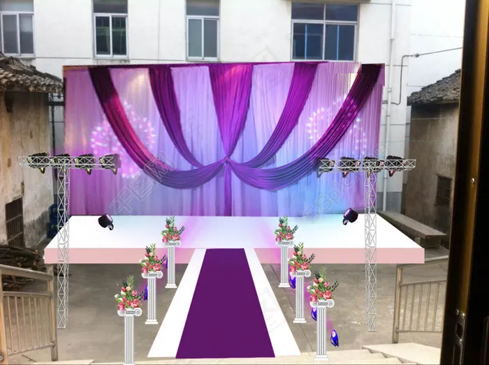 农村婚礼效果图psd模版下载