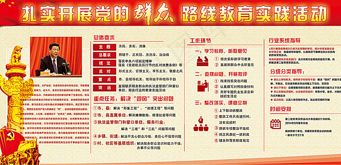 群众路线实践教育展板背景设计图片(3937X1969(DPI:50))psd模版下载