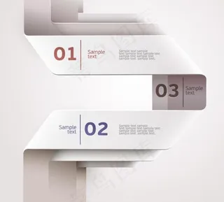 潮流彩色标签矢量