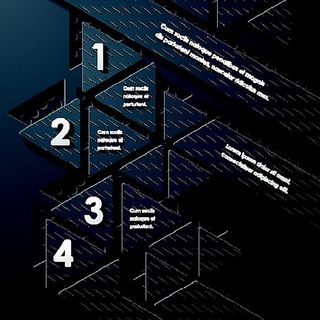 蓝色三角形目录标签