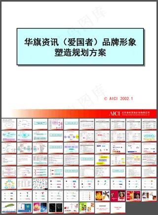 规划方案PPT模板 品牌形象塑造P...