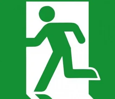 紧急出口标志剪贴画