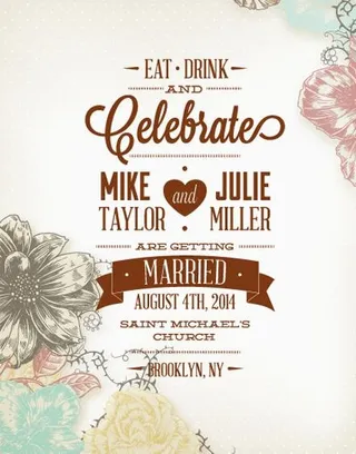 婚礼请柬背景图片