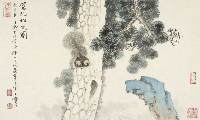 苍虬松鼠图图片