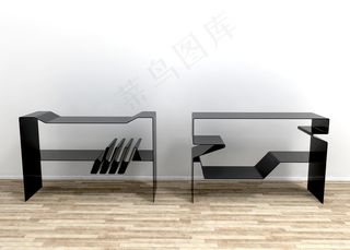 简约装饰架效果图