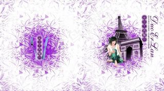 时尚高端的紫色背景企业宣传画册