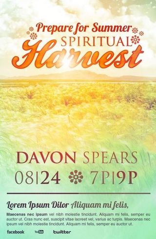 炫丽梦幻彩色海报设计图片