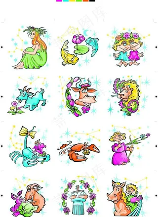 12星座图片