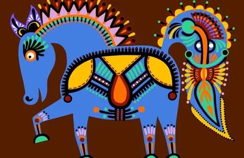 民族风格的设计元素,05马 民族风格的设计元素,05马