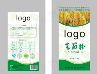 高筋粉塑料袋设计图片