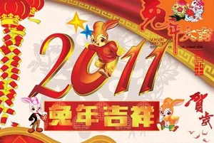 辛卯年兔年吉祥贺岁PSD 下载