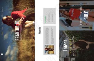 时尚时装网站模板