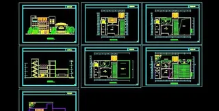 某学校三层图书楼平面设计图纸