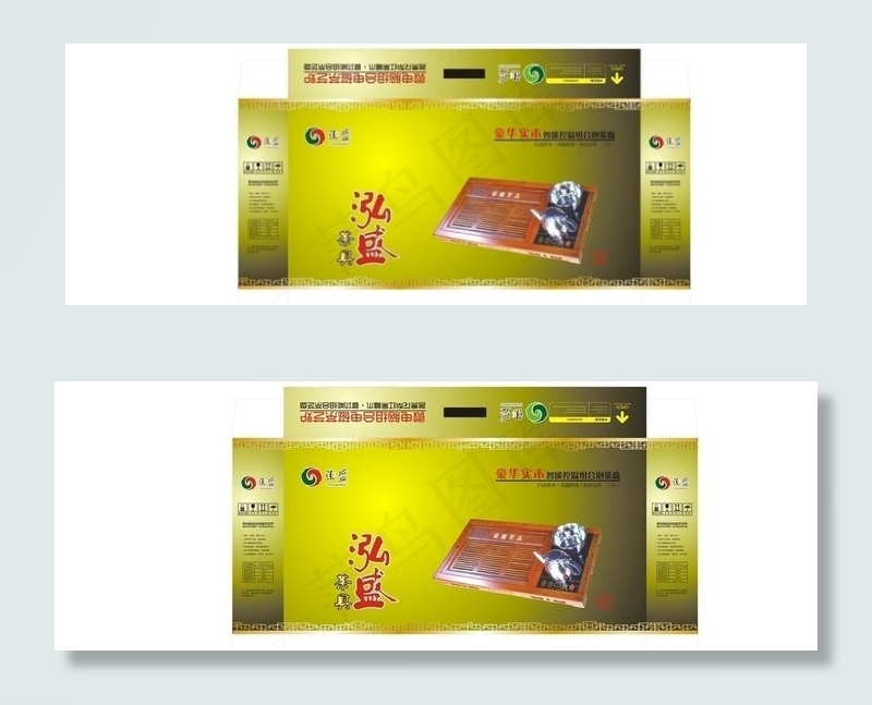 茶盘包装图片cdr矢量模版下载