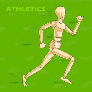 创意木偶运动人物设计矢量素材