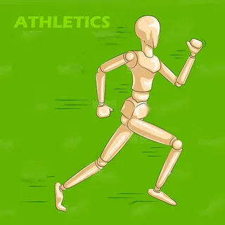 创意木偶运动人物设计矢量素材