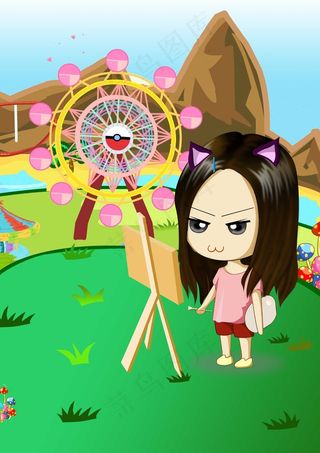 Q版可爱卡通漫画