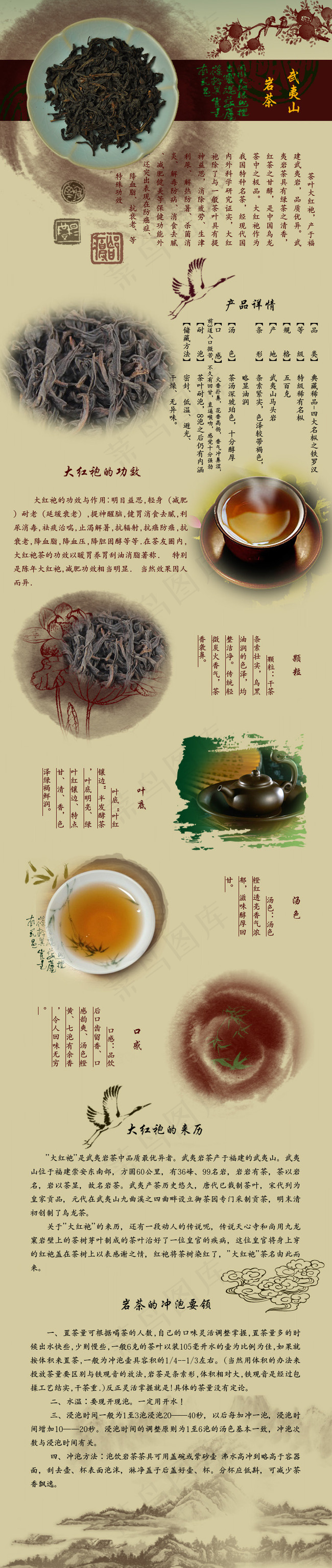 茶叶宝贝描述psd模版下载