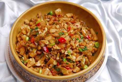 高清图片 美食 榨菜皮腊八豆炒油渣