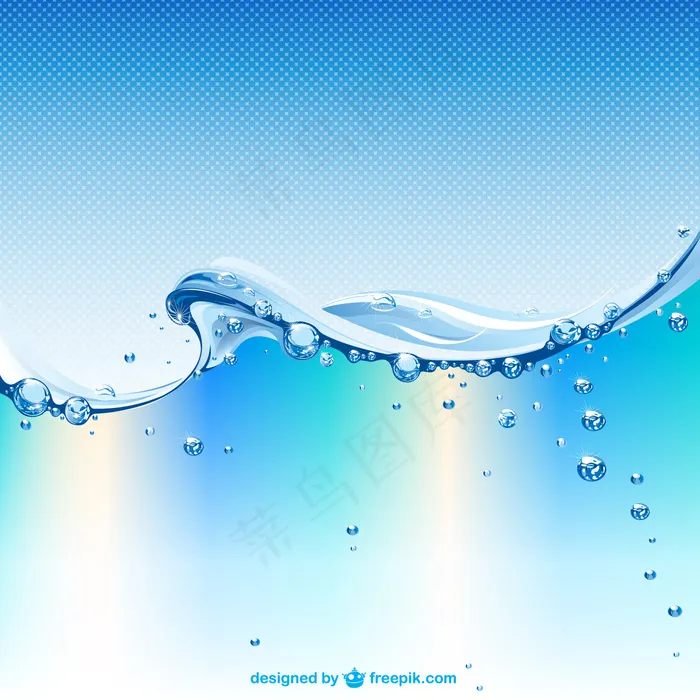 水纹水波纹浪花水珠夏季素材