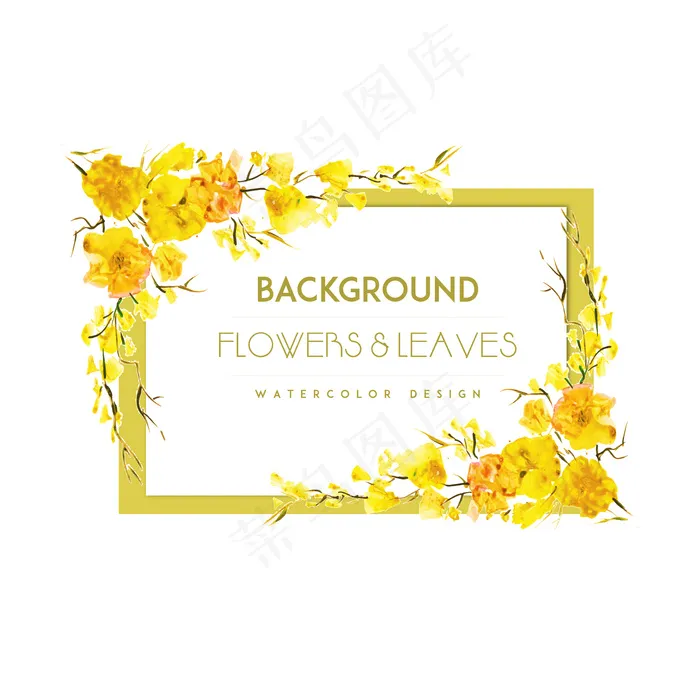 黄色背景矢量图