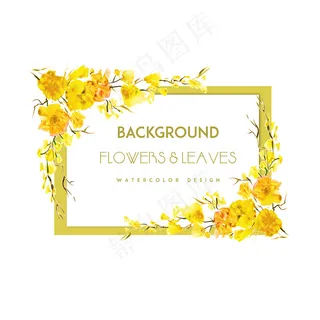 黄色背景矢量图