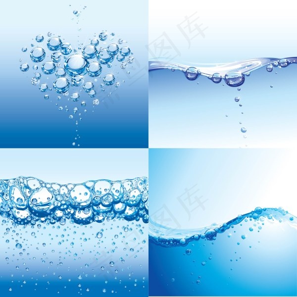 矢量泡泡浪花背景eps,ai矢量模版下载