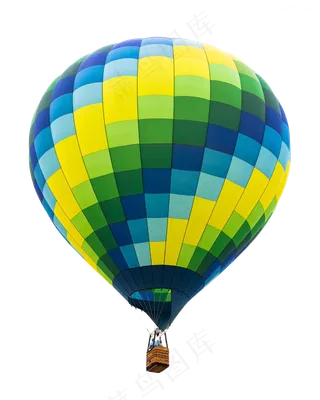 彩色卡通热气球梦想企业文化PNG透...