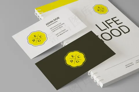 品牌名片书籍装帧画册样机展示素材