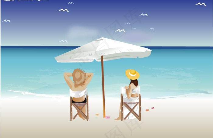 海滩情侣 旅游图片